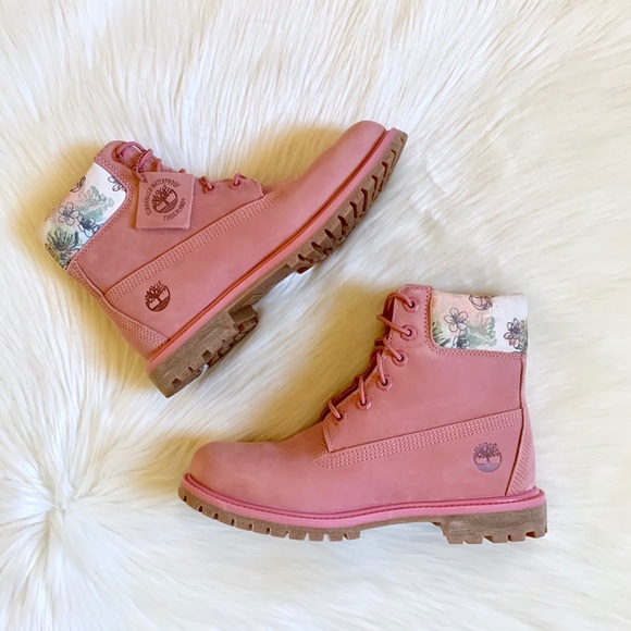 Timberland Medium Pink Premium 6” Waterproof Boots - Picture 6 of 8